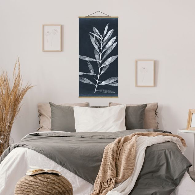 Fabric print with poster hangers - Branch On Denim I