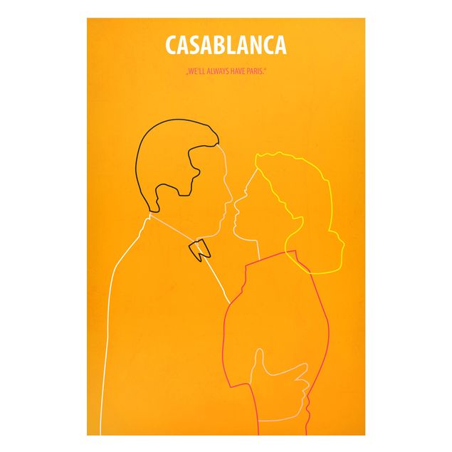 Magnetic memo board - Film Poster Casablanca