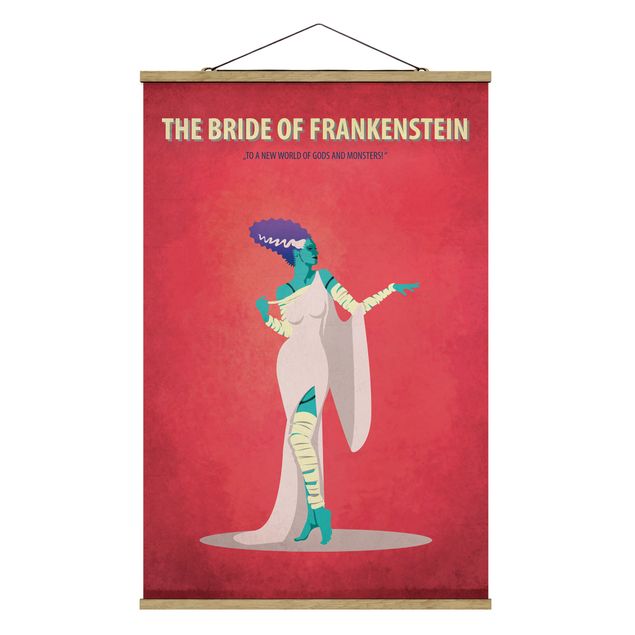 Fabric print with poster hangers - Film Poster The Bride Of Frankenstein II