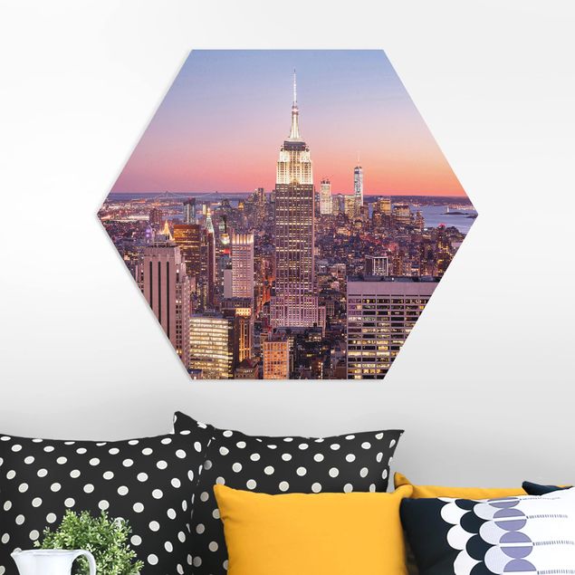 Forex hexagon - Sunset Manhattan New York City