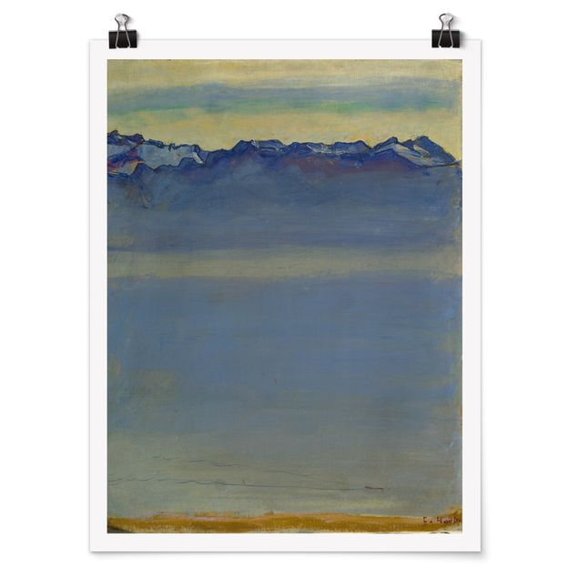 Poster - Ferdinand Hodler - Lake Geneva with Savoyer Alps