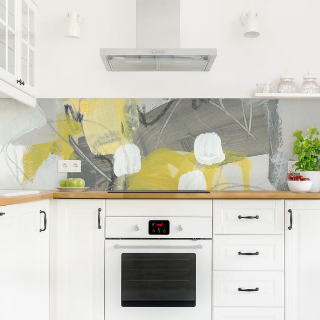 Kitchen wall cladding - Lemons In The Mist III