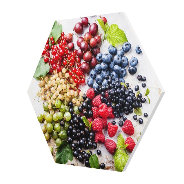 Forex hexagon - Mixture Of Berries On Metal