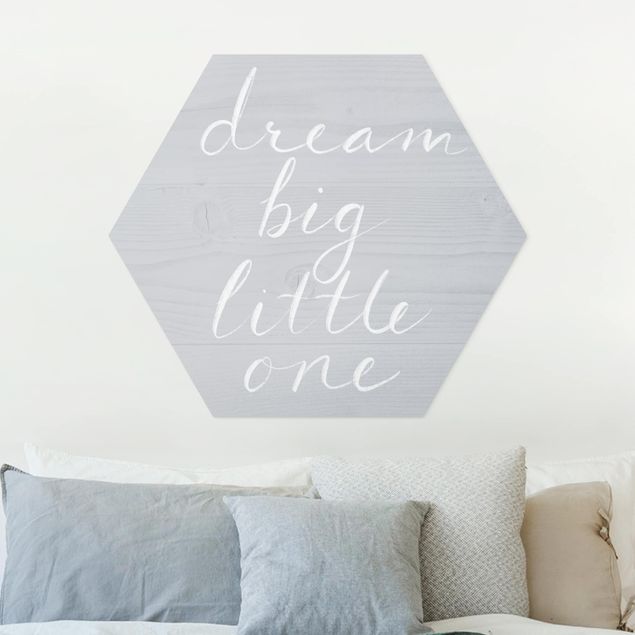 Forex hexagon - Wooden Wall Gray - Dream Big