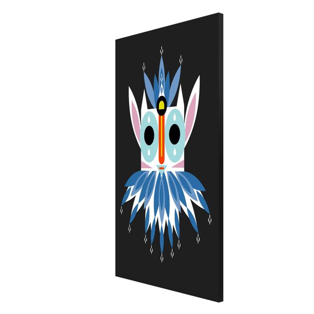 Magnetic memo board - Collage Ethno Mask - Gnome