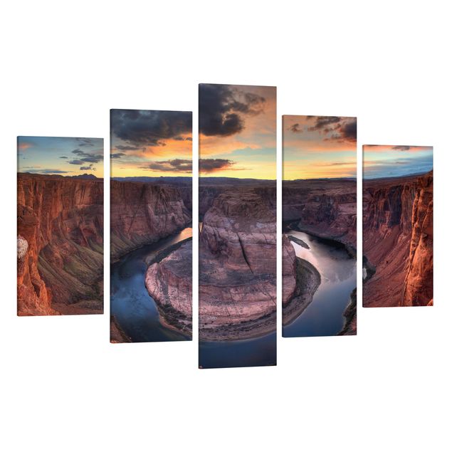 Print on canvas 5 parts - Colorado River Glen Canyon