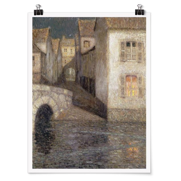 Poster - Henri Le Sidaner - The House by the River, Chartres