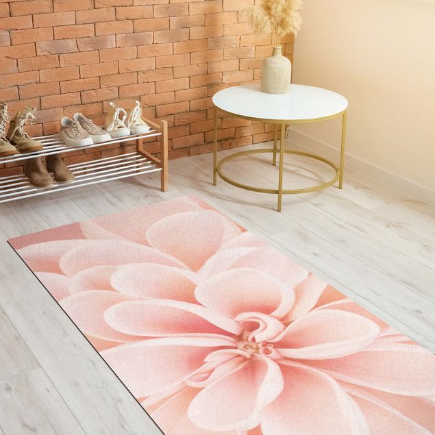 contemporary rugs Dahlia In Pastel Pink