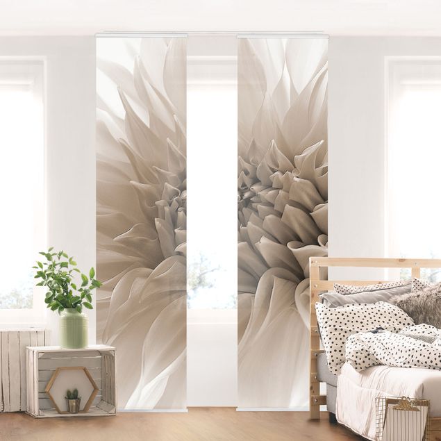 Sliding panel curtains set - Graceful Dahlia
