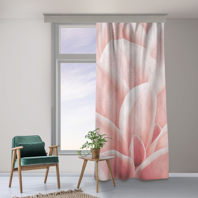 made to measure curtains Dahlia Pink Petals Detail