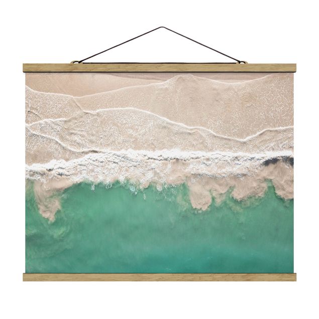 Fabric print with poster hangers - The Ocean - Landscape format 4:3