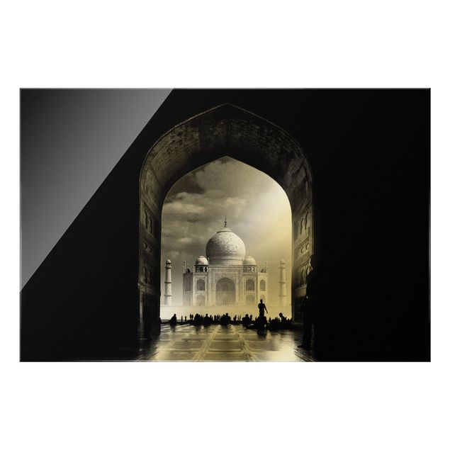 Glass print - The Gateway To The Taj Mahal