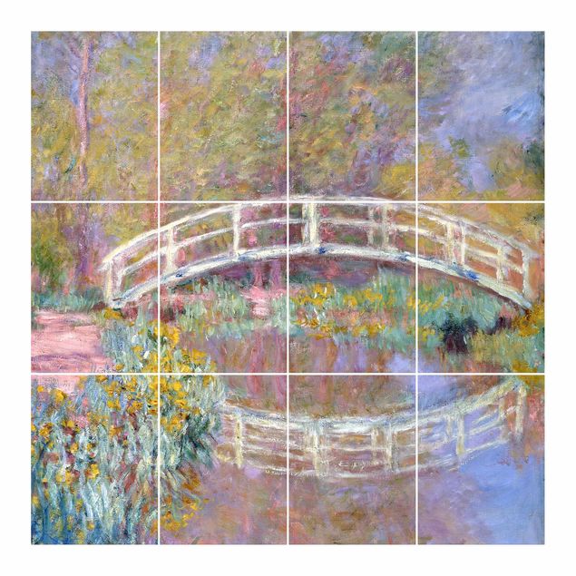 Tile sticker with image - Claude Monet - Bridge Monet's Garden