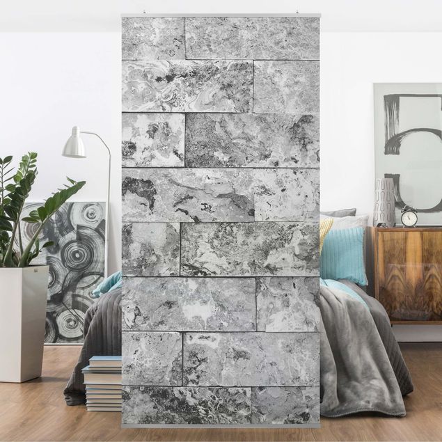 Room divider - Stone Wall Natural Marble Grey
