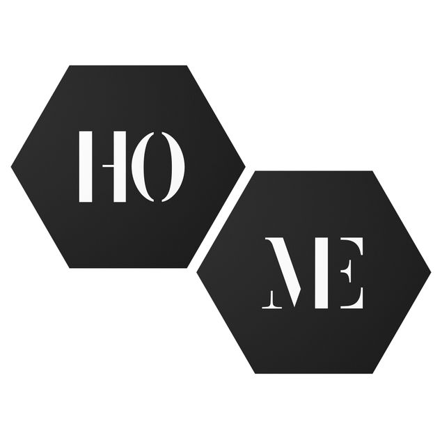 Forex hexagon - Letters HOME White Set I