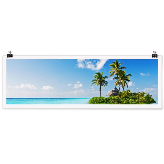Panoramic poster beach - Tropical Paradise