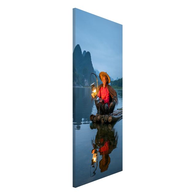 Magnetic memo board - Cormorant Fisherman At Dusk