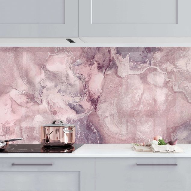 Splashback abstract Colour Experiments Marble Purple