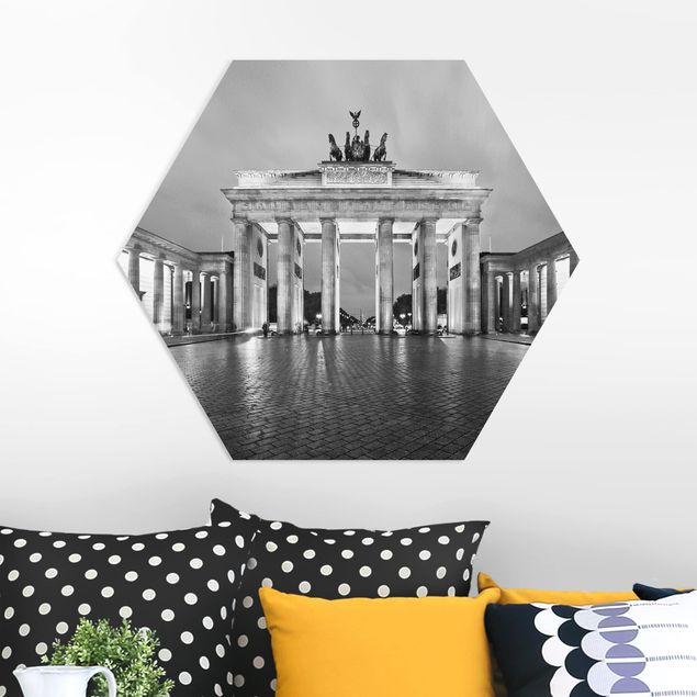Forex hexagon - Illuminated Brandenburg Gate II