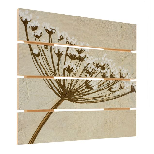 Print on wood - Wildflower