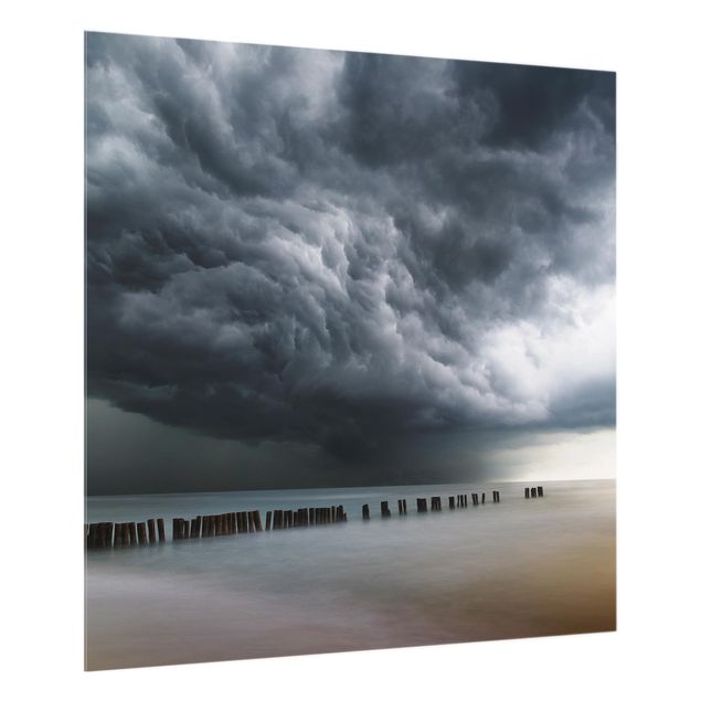 Glass splashback kitchen Storm Clouds Over The Baltic Sea
