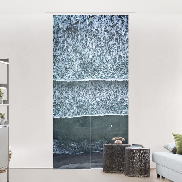 Sliding panel curtains set - Aerial View - The Challenger