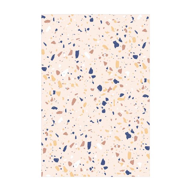 Cream rugs Detailed Terrazzo Pattern Padua