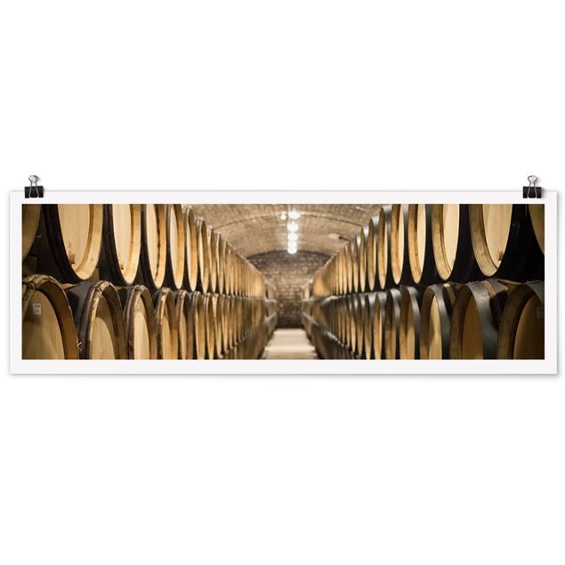 Panoramic poster kitchen - Wine cellar