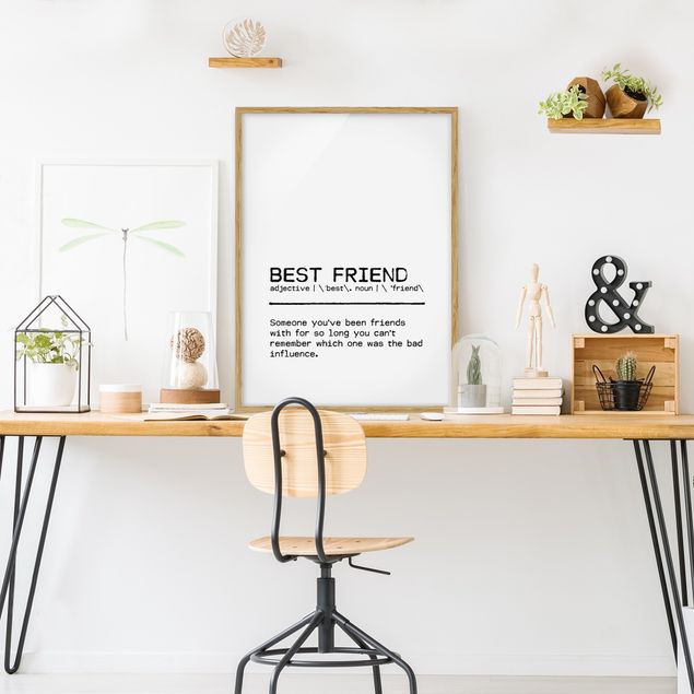 Framed poster - Definition Best Friend