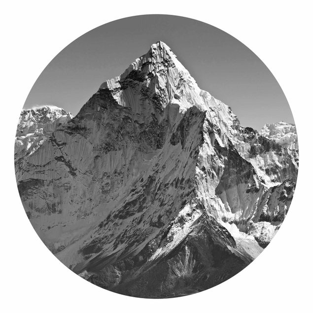 Self-adhesive round wallpaper - The Himalayas II
