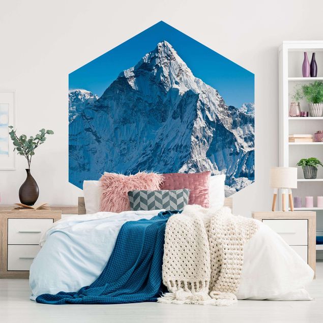 Self-adhesive hexagonal pattern wallpaper - The Himalayas