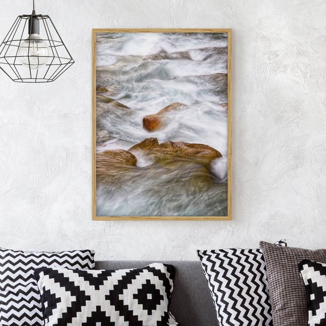 Framed poster - The Icy Mountain Stream
