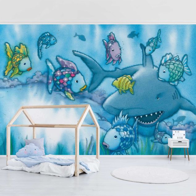 Wallpaper - The Rainbow Fish - Shark Attack