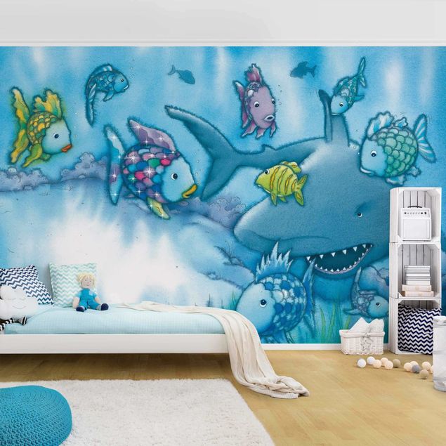 Wallpaper - The Rainbow Fish - Shark Attack