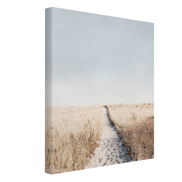 Print on canvas - The path to the beach - Portrait format 3:4