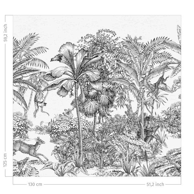 window curtains for bedroom Detailed Drawing Of Jungle