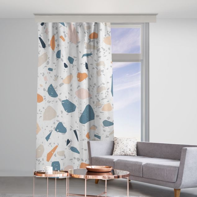 made to measure curtains Detailed Terrazzo Pattern Asti