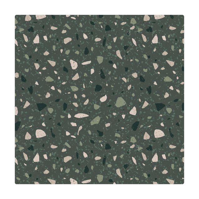 Cork mat - Detailed Terrazzo Pattern Messina - Square 1:1
