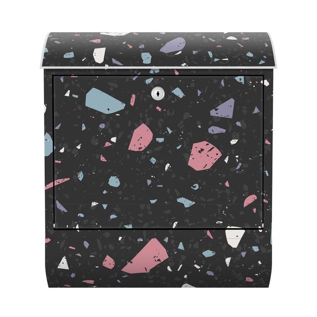 Letterbox - Detailed Terrazzo Pattern Taranto With Frame