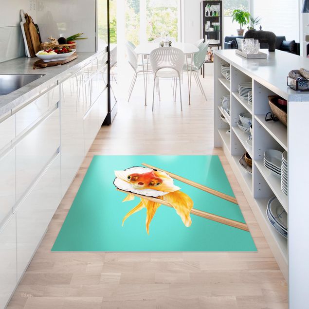 Modern rugs Sushi With Goldfish