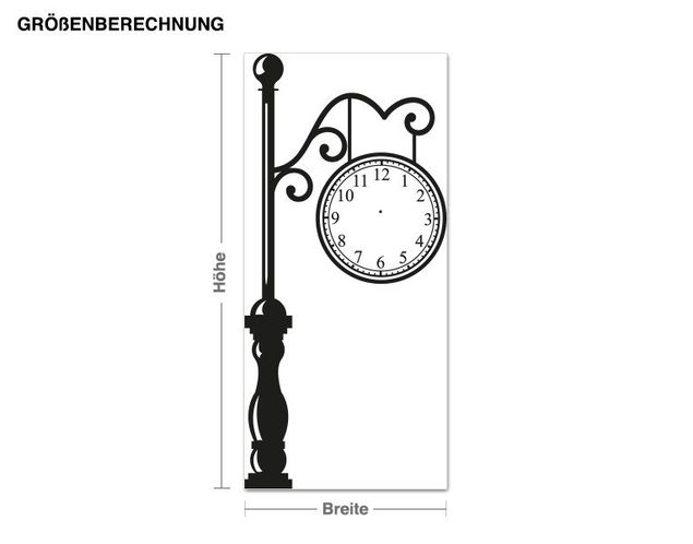 Wall art stickers Antique station Clock