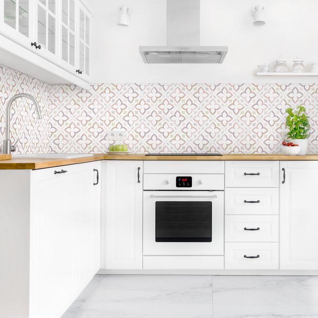 Kitchen splashback abstract Geometrical Tiles - Livorno