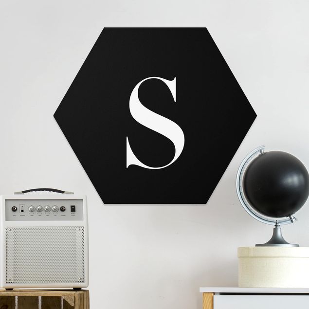 Forex hexagon - Letter Serif Black S
