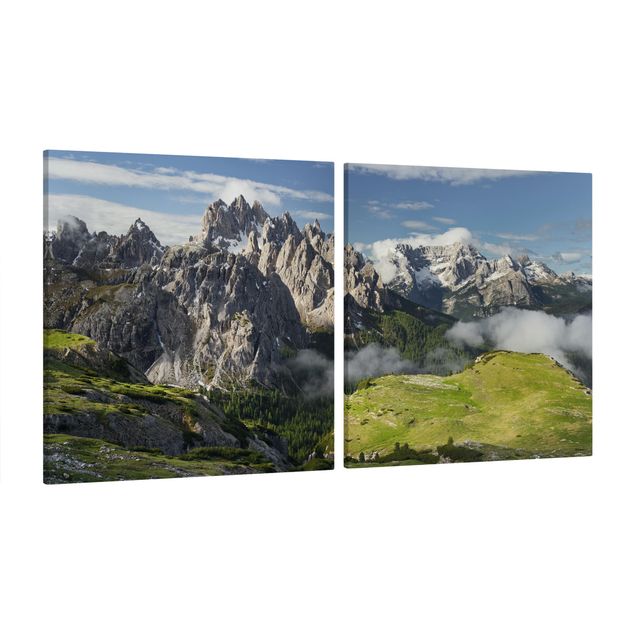 Print on canvas 2 parts - Italian Alps