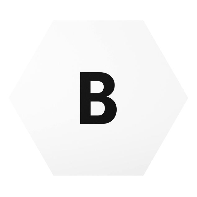 Forex hexagon - Letter White B