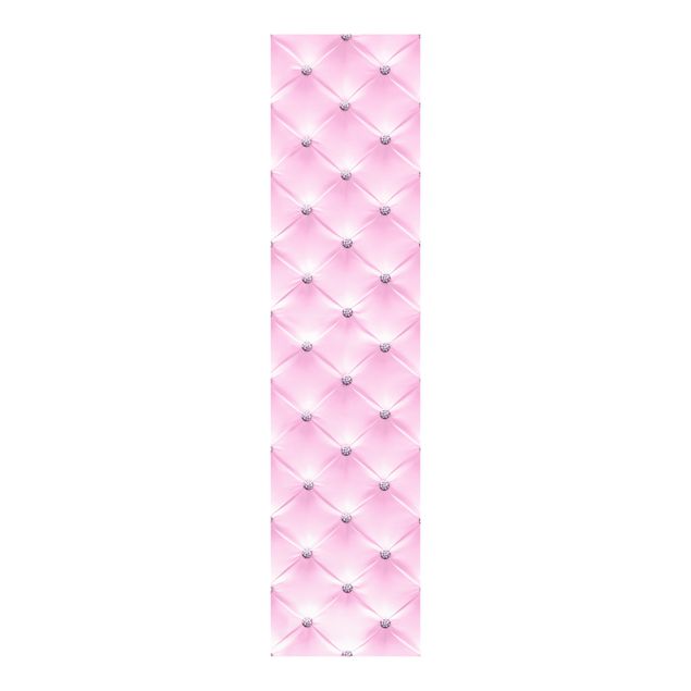 Sliding panel curtains set - Diamond Light Pink Luxury