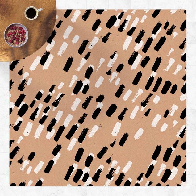 Cork mat - Thick Bristel Brush Harz - Square 1:1
