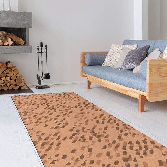 Modern rugs Thick Bristel Brush Black Forest