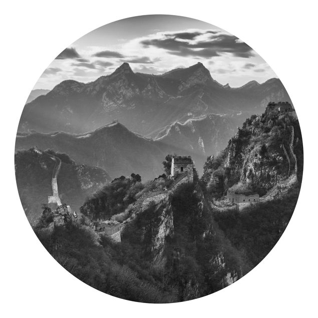 Self-adhesive round wallpaper - The Great Chinese Wall II