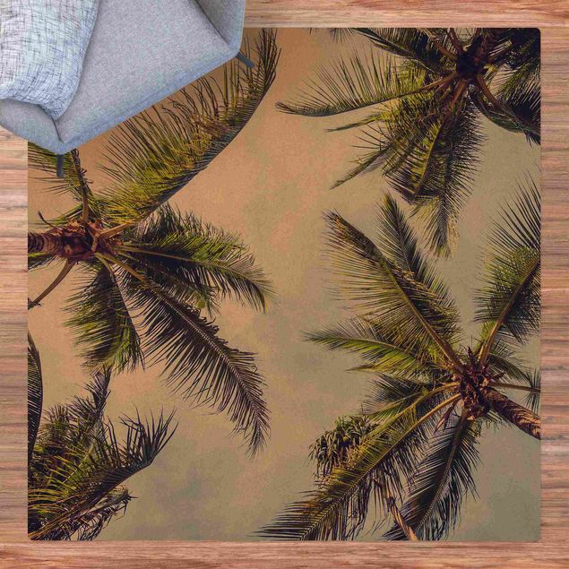 Cork mat - The Palm Trees - Square 1:1